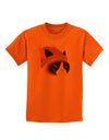 Disgruntled Cat Wearing Turkey Hat Childrens T-Shirt-Childrens T-Shirt-TooLoud-Orange-X-Small-Davson Sales