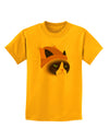 Disgruntled Cat Wearing Turkey Hat Childrens T-Shirt-Childrens T-Shirt-TooLoud-Gold-X-Small-Davson Sales