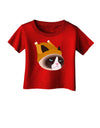 Disgruntled Cat Wearing Turkey Hat Infant T-Shirt Dark by-Infant T-Shirt-TooLoud-Red-06-Months-Davson Sales