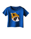 Disgruntled Cat Wearing Turkey Hat Infant T-Shirt Dark by-Infant T-Shirt-TooLoud-Royal-Blue-06-Months-Davson Sales