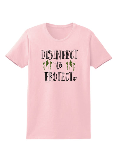 Disinfect to Protect Womens T-Shirt-Womens T-Shirt-TooLoud-PalePink-X-Small-Davson Sales