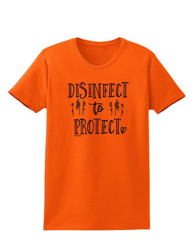 Disinfect to Protect Womens T-Shirt-Womens T-Shirt-TooLoud-Orange-Small-Davson Sales
