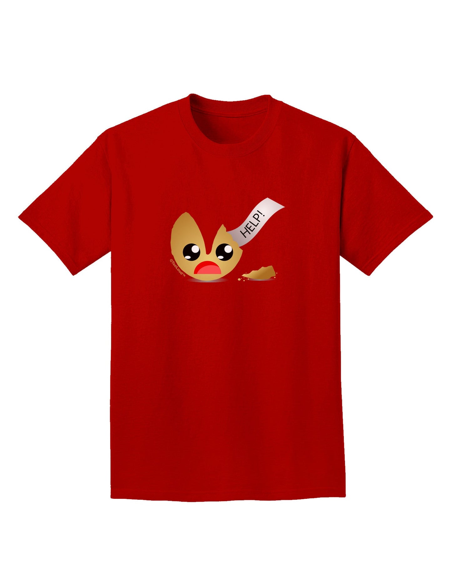 Dismembered Fortune Cookie Adult Dark T-Shirt-Mens T-Shirt-TooLoud-Red-Small-Davson Sales