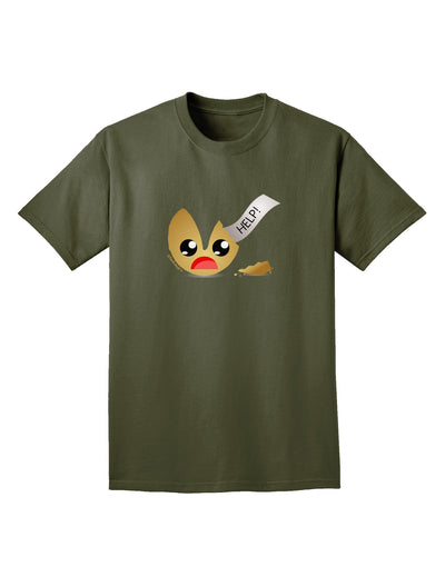 Dismembered Fortune Cookie Adult Dark T-Shirt-Mens T-Shirt-TooLoud-Military-Green-Small-Davson Sales