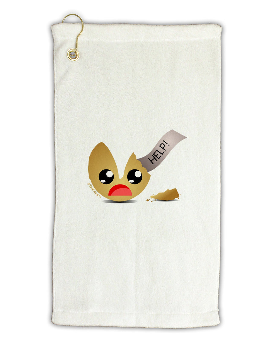 Dismembered Fortune Cookie Micro Terry Gromet Golf Towel 16 x 25 inch-Golf Towel-TooLoud-White-Davson Sales