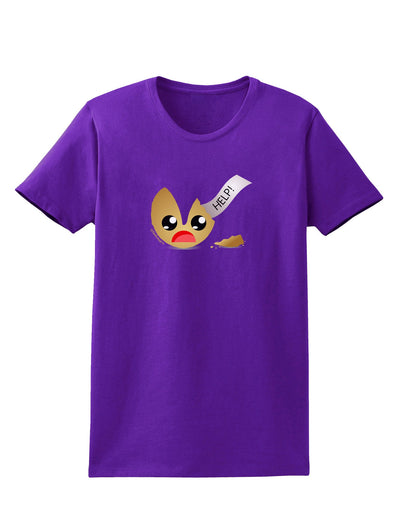 Dismembered Fortune Cookie Womens Dark T-Shirt-Womens T-Shirt-TooLoud-Purple-X-Small-Davson Sales