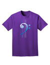 Distressed Bass Strings Adult Dark T-Shirt-Mens T-Shirt-TooLoud-Purple-Small-Davson Sales