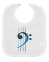 Distressed Bass Strings Baby Bib