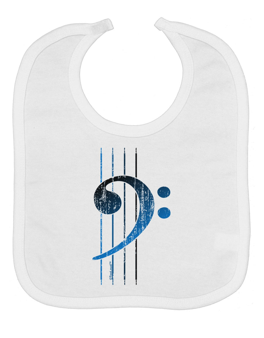 Distressed Bass Strings Baby Bib