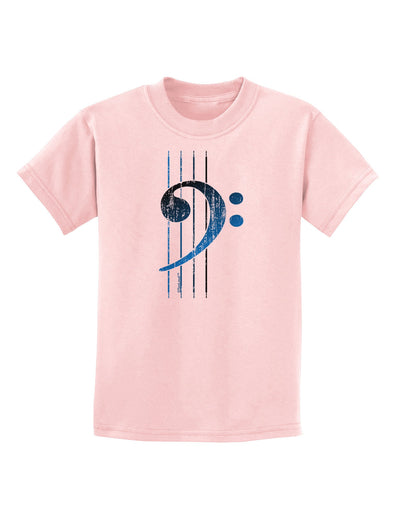 Distressed Bass Strings Childrens T-Shirt-Childrens T-Shirt-TooLoud-PalePink-X-Small-Davson Sales