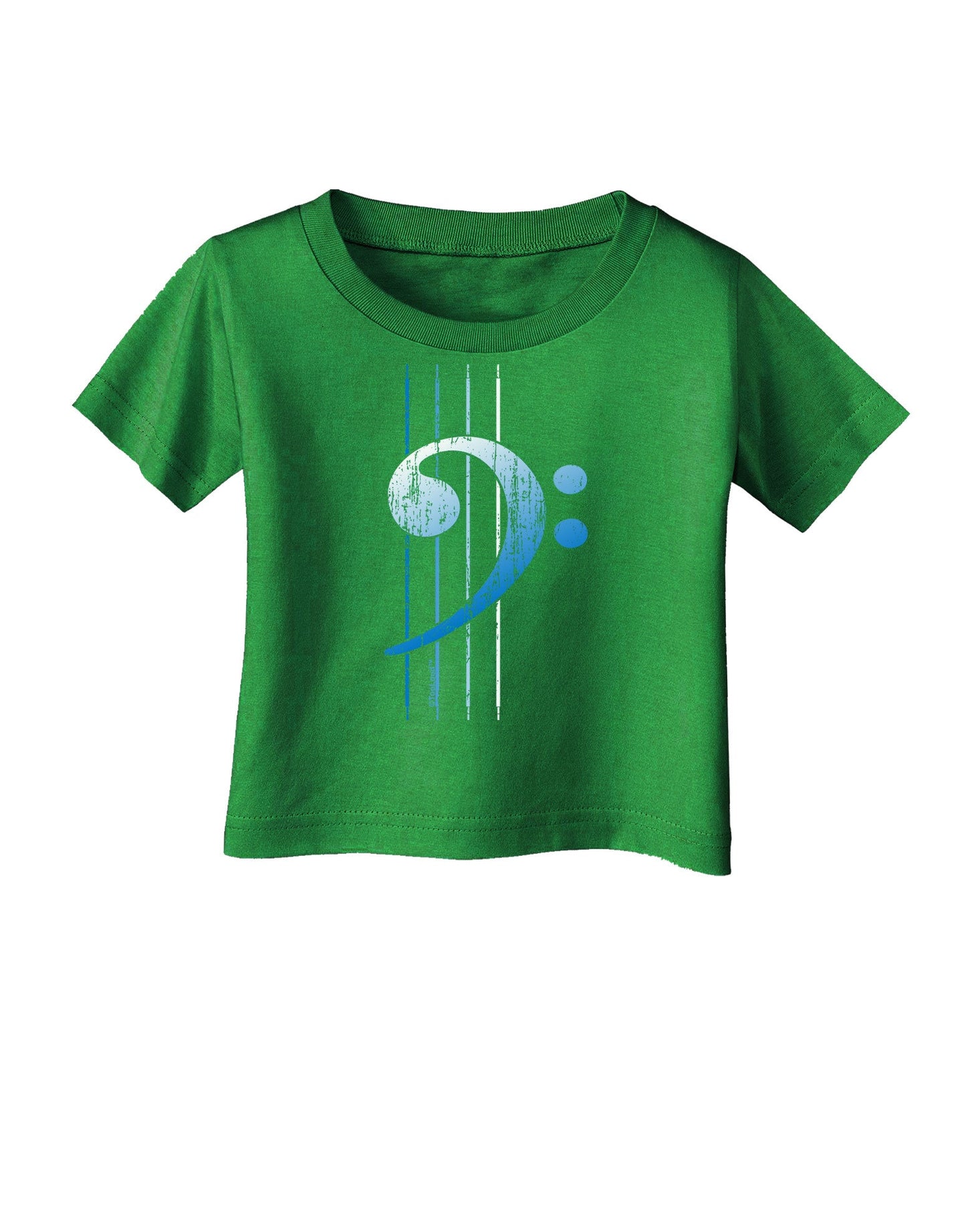 Distressed Bass Strings Infant T-Shirt Dark-Infant T-Shirt-TooLoud-Clover-Green-06-Months-Davson Sales