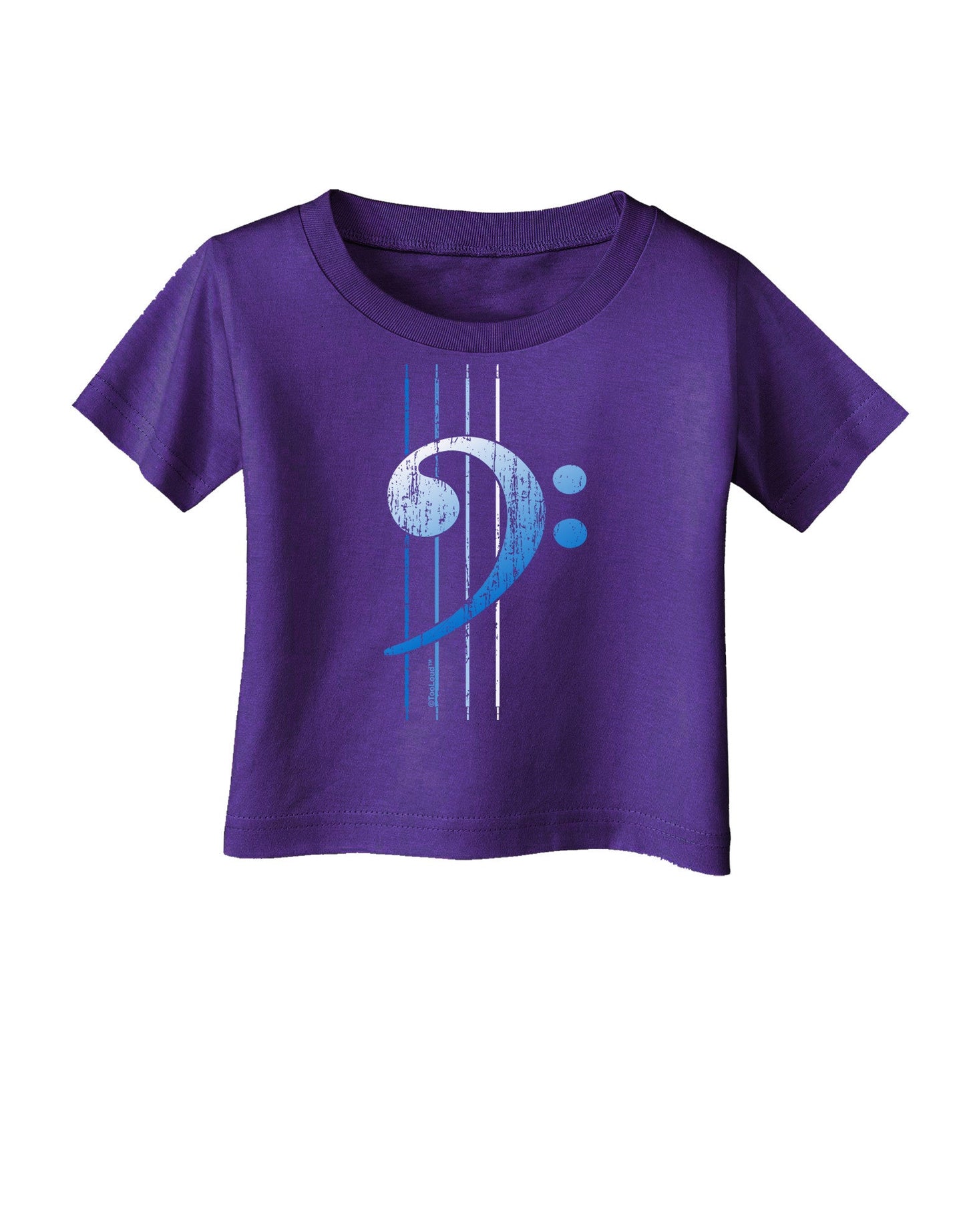 Distressed Bass Strings Infant T-Shirt Dark-Infant T-Shirt-TooLoud-Purple-06-Months-Davson Sales