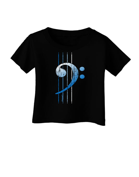 Distressed Bass Strings Infant T-Shirt Dark-Infant T-Shirt-TooLoud-Black-06-Months-Davson Sales