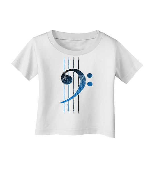 Distressed Bass Strings Infant T-Shirt-Infant T-Shirt-TooLoud-White-06-Months-Davson Sales