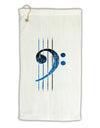 Distressed Bass Strings Micro Terry Gromet Golf Towel 16 x 25 inch-Golf Towel-TooLoud-White-Davson Sales