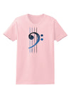 Distressed Bass Strings Womens T-Shirt-Womens T-Shirt-TooLoud-PalePink-X-Small-Davson Sales