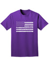 Distressed Black and White American Flag Adult Dark T-Shirt-Mens T-Shirt-TooLoud-Purple-Small-Davson Sales