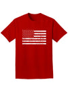 Distressed Black and White American Flag Adult Dark T-Shirt-Mens T-Shirt-TooLoud-Red-Small-Davson Sales