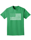 Distressed Black and White American Flag Adult Dark T-Shirt-Mens T-Shirt-TooLoud-Kelly-Green-Small-Davson Sales