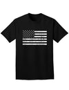 Distressed Black and White American Flag Adult Dark T-Shirt-Mens T-Shirt-TooLoud-Black-Small-Davson Sales