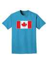 Distressed Canadian Flag Maple Leaf Adult Dark T-Shirt-Mens T-Shirt-TooLoud-Turquoise-Small-Davson Sales