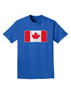 Distressed Canadian Flag Maple Leaf Adult Dark T-Shirt-Mens T-Shirt-TooLoud-Royal-Blue-Small-Davson Sales