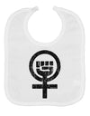 Distressed Feminism Symbol Baby Bib