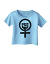 Distressed Feminism Symbol Infant T-Shirt-Infant T-Shirt-TooLoud-Aquatic-Blue-06-Months-Davson Sales