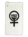 Distressed Feminism Symbol Micro Terry Gromet Golf Towel 16 x 25 inch-Golf Towel-TooLoud-White-Davson Sales