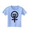 Distressed Feminism Symbol Toddler T-Shirt-Toddler T-Shirt-TooLoud-Aquatic-Blue-2T-Davson Sales