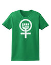 Distressed Feminism Symbol Womens Dark T-Shirt-TooLoud-Kelly-Green-X-Small-Davson Sales