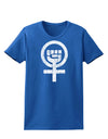 Distressed Feminism Symbol Womens Dark T-Shirt-TooLoud-Royal-Blue-X-Small-Davson Sales