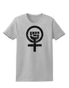 Distressed Feminism Symbol Womens T-Shirt-Womens T-Shirt-TooLoud-AshGray-X-Small-Davson Sales