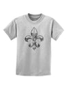 Distressed Fleur de Lis Childrens T-Shirt-Childrens T-Shirt-TooLoud-AshGray-X-Small-Davson Sales