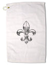 Distressed Fleur de Lis Premium Cotton Golf Towel - 16 x 25 inch-Golf Towel-TooLoud-16x25"-Davson Sales