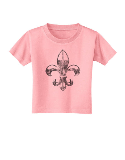 Distressed Fleur de Lis Toddler T-Shirt-Toddler T-Shirt-TooLoud-Candy-Pink-2T-Davson Sales