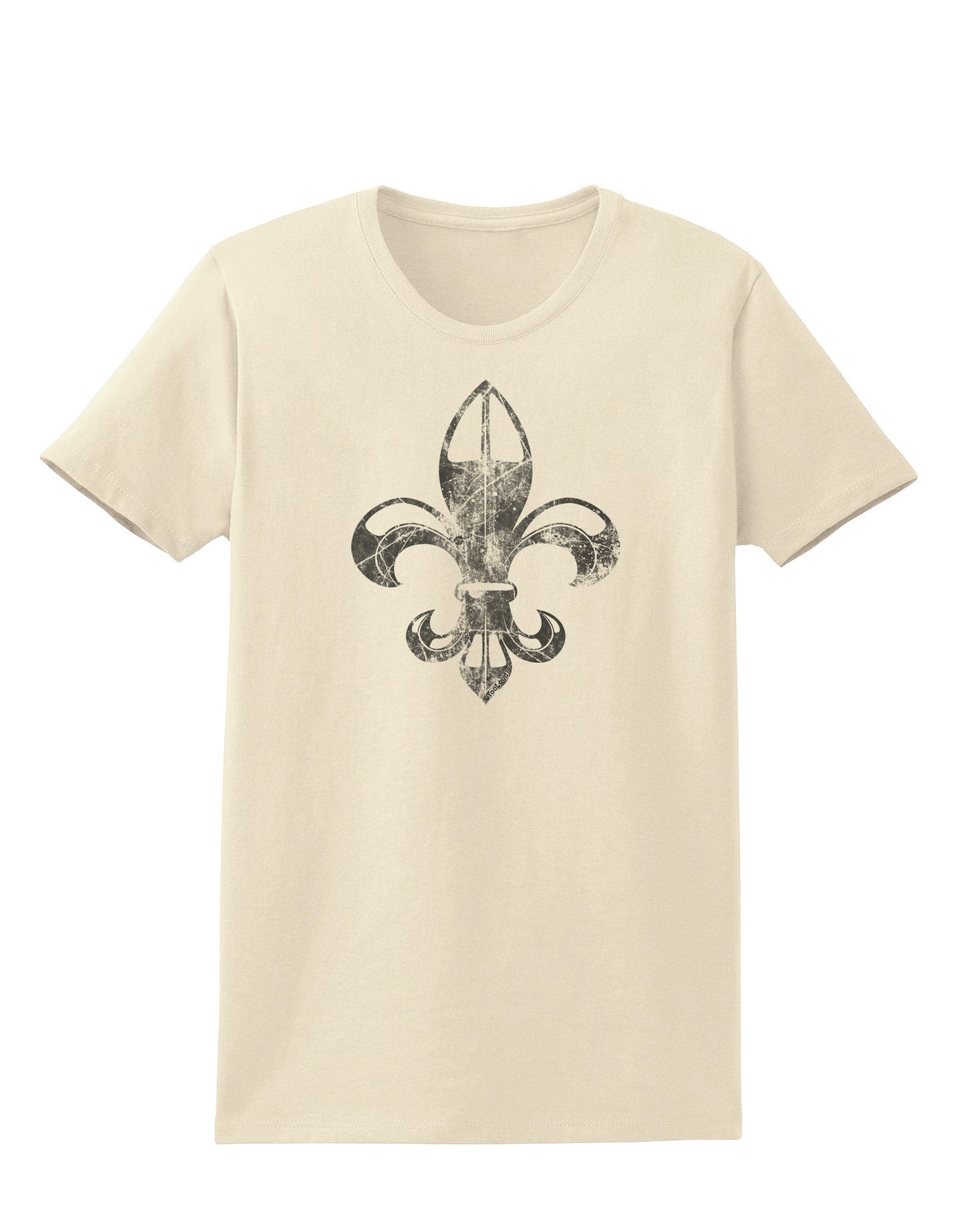 Distressed Fleur de Lis Womens T-Shirt-Womens T-Shirt-TooLoud-Natural-X-Small-Davson Sales