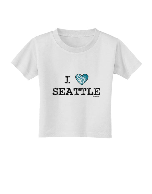 Distressed I Heart Seattle - Heart Flag Toddler T-Shirt by TooLoud-Toddler T-Shirt-TooLoud-White-2T-Davson Sales