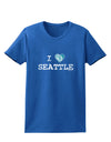 Distressed I Heart Seattle - Heart Flag Womens Dark T-Shirt by TooLoud-Womens T-Shirt-TooLoud-Royal-Blue-X-Small-Davson Sales