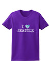 Distressed I Heart Seattle - Heart Flag Womens Dark T-Shirt by TooLoud-Womens T-Shirt-TooLoud-Purple-X-Small-Davson Sales