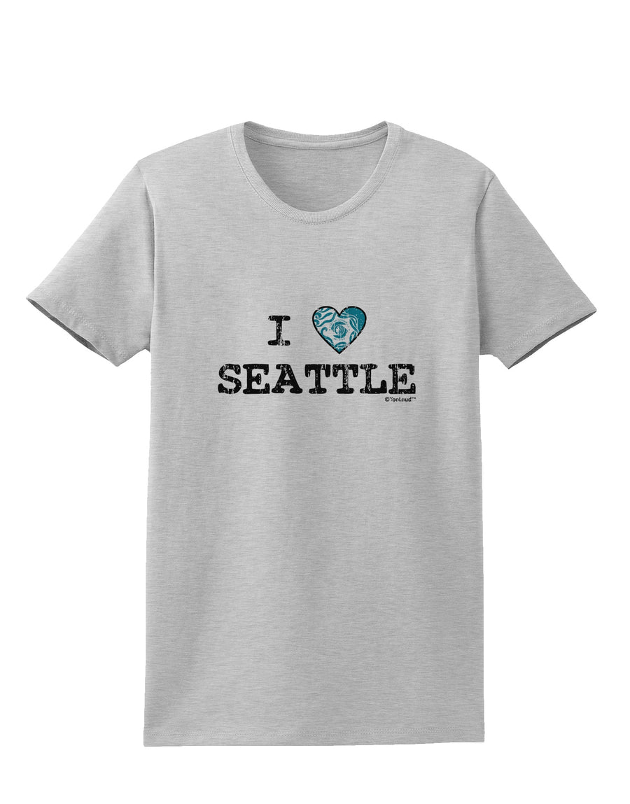 Distressed I Heart Seattle - Heart Flag Womens T-Shirt by TooLoud-Womens T-Shirt-TooLoud-White-X-Small-Davson Sales