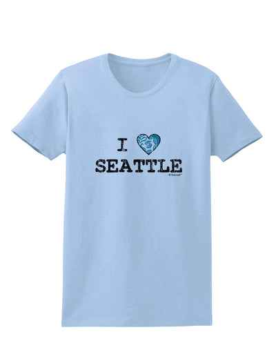 Distressed I Heart Seattle - Heart Flag Womens T-Shirt by TooLoud-Womens T-Shirt-TooLoud-Light-Blue-X-Small-Davson Sales