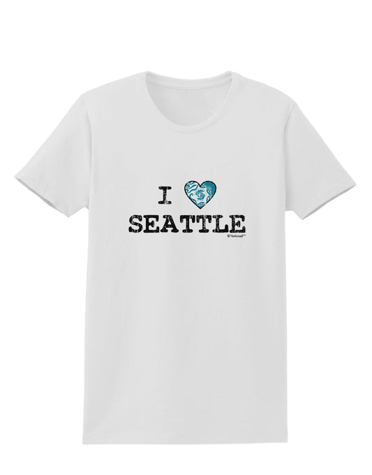 Distressed I Heart Seattle - Heart Flag Womens T-Shirt by TooLoud-Womens T-Shirt-TooLoud-White-X-Small-Davson Sales