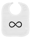 Distressed Infinity Baby Bib