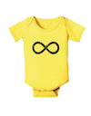 Distressed Infinity Baby Romper Bodysuit-Baby Romper-TooLoud-Yellow-06-Months-Davson Sales