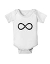 Distressed Infinity Baby Romper Bodysuit-Baby Romper-TooLoud-White-06-Months-Davson Sales