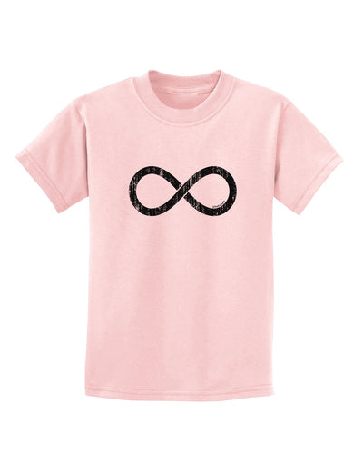 Distressed Infinity Childrens T-Shirt-Childrens T-Shirt-TooLoud-PalePink-X-Small-Davson Sales