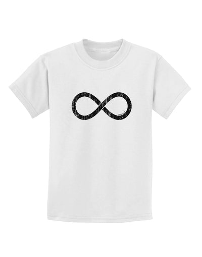 Distressed Infinity Childrens T-Shirt-Childrens T-Shirt-TooLoud-White-X-Small-Davson Sales