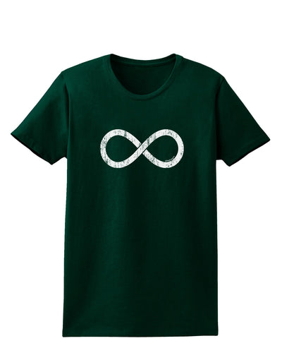 Distressed Infinity Womens Dark T-Shirt-TooLoud-Forest-Green-Small-Davson Sales