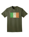 Distressed Irish Flag - Flag of Ireland Adult Dark T-Shirt-Mens T-Shirt-TooLoud-Military-Green-Small-Davson Sales